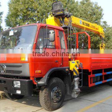 Dongfeng 6x4 truck with XCMG 10ton crane for sale