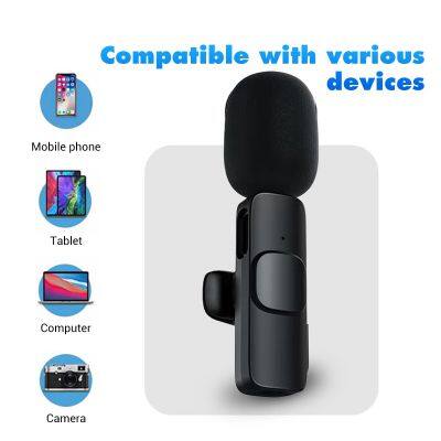 New Arrival Noise Cancelling Wireless Microphone Portable Studio Live Streaming Equipment 2.4G Mobile Microphone photo-4
