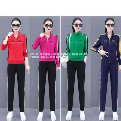 Sportswear Suit Women's Spring And Autumn New Women's Jacket Casual Two-Piece Set