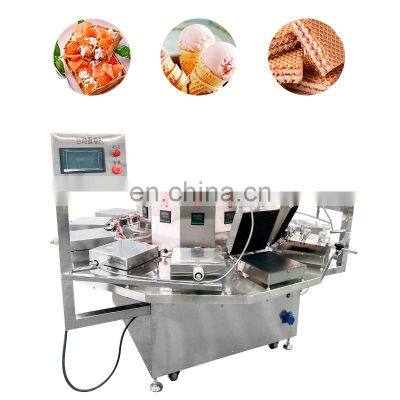 Full Automatic Aluminium Iron Ice Cream Waffle Cone Snack Baking Maker Making Machine for Egg Roll photo-5