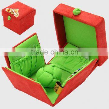 Mini Fabric Jewelry Packaging Box,jewelry Box Custom Logo,jewelry Box Velvet photo-2