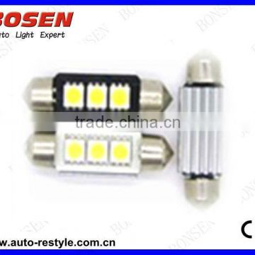 non-polarity CANBUS C5W 36mm 1036-3SMD-5050 canbus license plate lamp