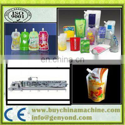 Pineapple Juice Pop Melon Seed Standing up With Spout Satchet/pouch/bag Filling Sealing Capping Packaging Machine photo-5
