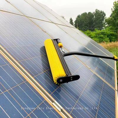 Solar panel cleaning robot microfiber brush product solar panel cleaning roller brush X5