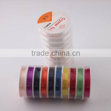 Yiwu factory sell round elastic thread colorful spandex korea crystal cord cheap price