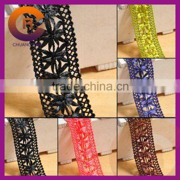 2016 Wholesale High Quality Polyester Ribbon Custom Knit Weave Ribbon Flowers Making photo-5