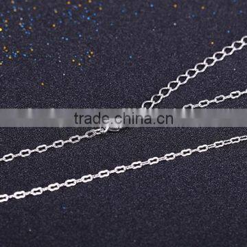 Wholesale Fashion Jewelry Rhodium Plated Cheap Cable Chain Necklace photo-4