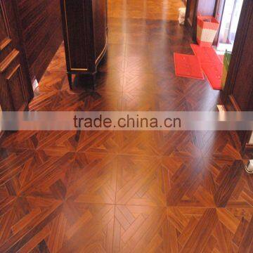 Hot Sale Black Walnut Parquet Smooth Engineered Wood Flooring 15mm