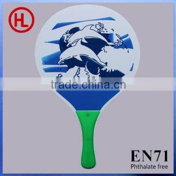 Dolphins logo popular custom TOP QUALITY Wooden Beach tennis racket/beach paddle rackets with beach ball set wholesale