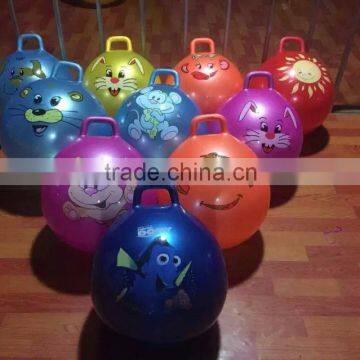 colorful Jumpping ball ,Bounce Ball With Handle/Hop Ball