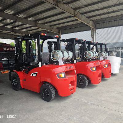 China Shanghai Safety Dual Fuel Forklift 2.0 Ton 2.5 Ton 3 Ton 3.5 Ton LPG Gasoline Forklift With Toyota Engine photo-3