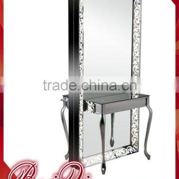 European Style Fashionable Beauty Salon Mirror Hair Salon Mirror Station Modern Hair Salon Equipment Makeup