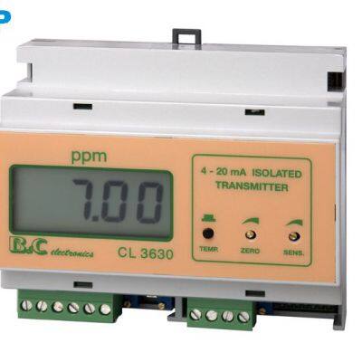 CL3630 Online Chlorine Monitor - 2 Measurement Ranges (0-20ppm) & 10-30Vdc Safe Power Supply