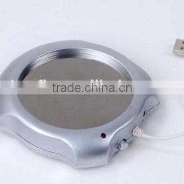 Usb Coffee Cup Warmer With Clock , Portable Powered Cup Usb Heater