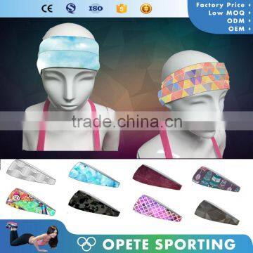 (OEM factory)Latest Design Hair Band Microfiber Sweat Yoga Sport Headband