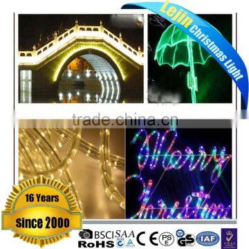 Christmas Multicolor led rope light color changing flexible rope light With great price party decoration