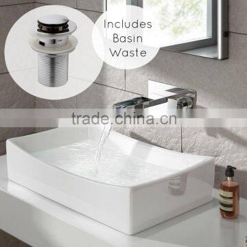 No.Y4504 Cheap Wall Mounted Chrome Waterfall Basin Faucet