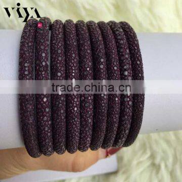 High Quality European Standard Leather Cord 100% Genuine Stingray Leather photo-2