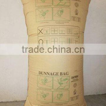 Economical high strength inflatable container dunnage bag