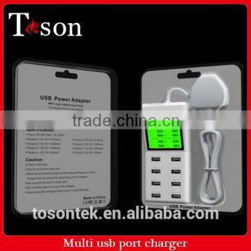 New arival Charging station Multiple cell phone USB charger 8 ports