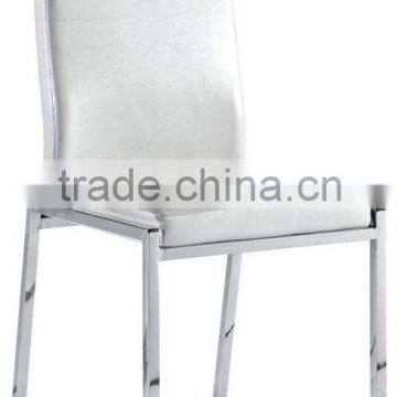 Cheap Price Soft Cushion Chrome Fabric Dining Chair