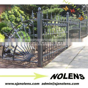Beautiful Wrought Iron Fence With Spearheads Wholesale