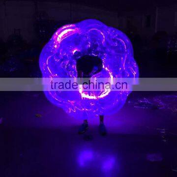 Newest type LED lighting bumper ball / soccer bubble football