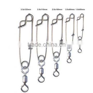 Spearfishing Floatlines Snap Longline Fishing Clip Stainless Steel Open Eye Snap With Rolling Swivel photo-2