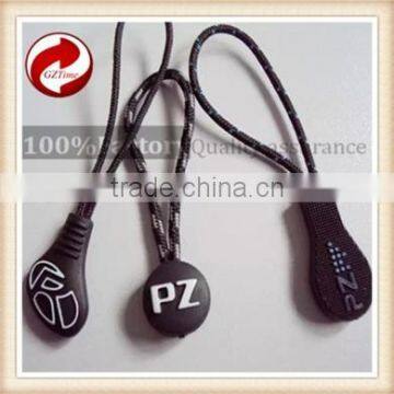 High quality best-selling pvc zipper puller plastic zipper/high friction rubber