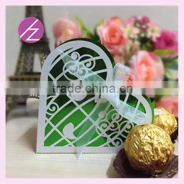 100 Pcs Free Shipping Laser Cut Birdcage Shaped Wedding Favors And Gifts Party Deceration Luxury Silk Wedding Invitation Box photo-5