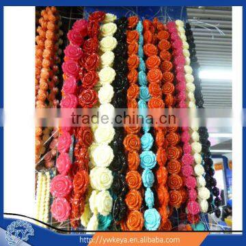 artificial coral flowers beads camellia flower 6-65mm for jewelry