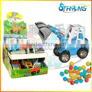 Engineering Truck Excavator Toys with Candy