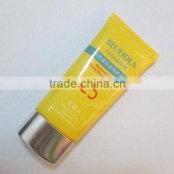 New oval tube for sun block barrier cream/hand cream