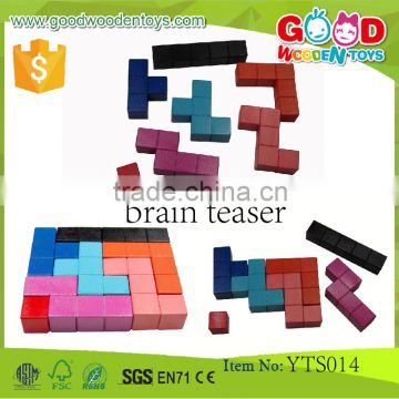 Preschool Teaching Material Educational Toys Puzzle 7pcs Brain Teaser Wooden Blocks Toy                        
                                                Quality Choice