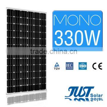 High quality 330 watt monocrystalline solar panel for home solar panel kits paneles solares with CE Tuv