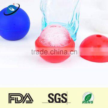 Colourful rounded silicone ice ball maker mold