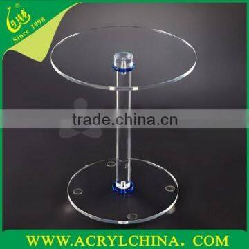 Acrylic fashion small round table movement/Modern plexiglass furniture/PMMA Telephone Table