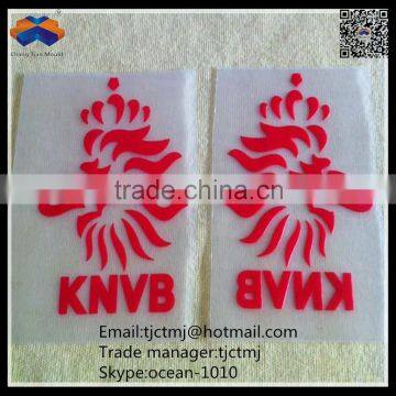 Silicone Hook and Loop Rubber Custom Heating Transfer Clothing Patches