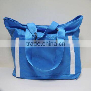 Dongguan manufacture polyester folding shopping bag shopping tote bag