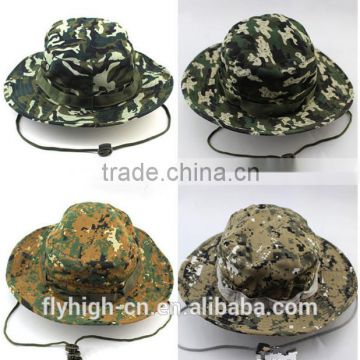 Wholesale Price Bucket Style Cotton Outdoor Camouflage Caps