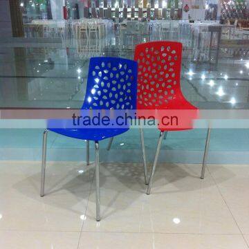 High quality wholesale popular design PP plastic BUBBLE CHAIR/ Modern Steel Pipe Chair