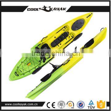 3.63m popular pedal kayak, cheap plastic kayak