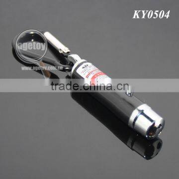 Aluminum Carabiner Personality UV Money Detector Electric Light Mini Flashlight Lamp LED Torch With Keyring photo-2