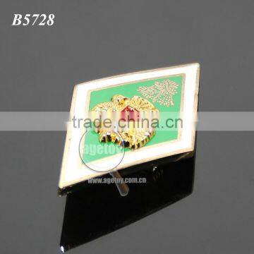 High Quality University School Russia Moscow Uniform Label Pin Gold Eagle Souvenir Emboss Metal Safety PIn Badge photo-2