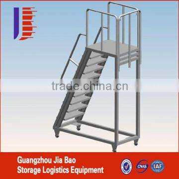 Mobile Warehouse mael storage Safety Truck Step Ladder