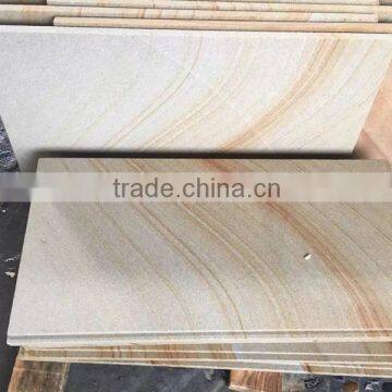 Hot sale wholesale honed / sawn cut /polished yellow sandstone floor tile, Wall tiles