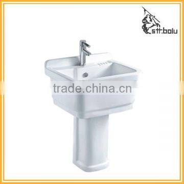 Porcelain mop sink & floor cleaning mop