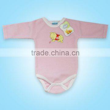 2016 spring/ autumn fashion baby body for new born underwear winnie emb