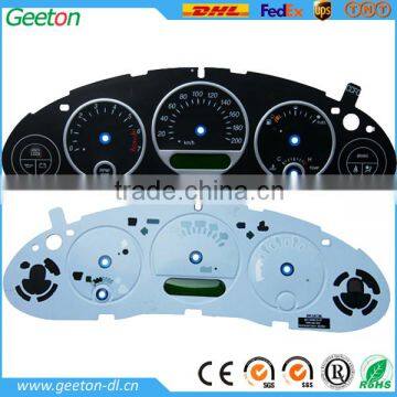 3D integral car fuel level gauge face and tachometer