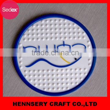 Fashion 3D soft pvc liquid coaster